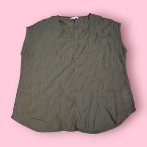 Olive Green Women's Sleeveless Top